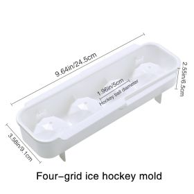 1pc Homemade Ice Cube Ice Ball Mold Household Ice Tray With Cover Frozen Ice Cube Mold (model: Ice Ball Mold - 4 Big Balls)