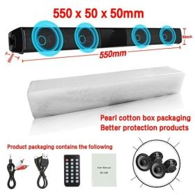 Home Theater Sound System Bluetooth Speaker Computer Speakers For TV Soundbar Box Subwoofer Radio Music Center Boom Box Column (Color: 550 mm BS28B)