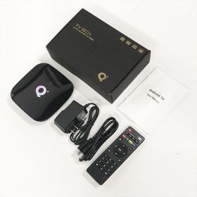 Android TV BOX Q plus 2/4GB+16/32/64GB Android 9.0 TV Box Support Smart TV Bluetooth WiFi (Flash Memory: 4+64GB)